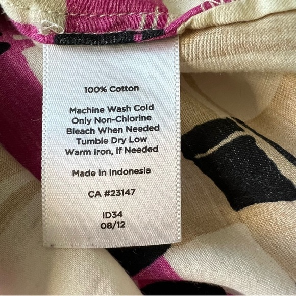 2/$30 Talbots Sleeveless Cotton Blouse Top in Pink and Tan plaid SZ 8 - Picture 6 of 8